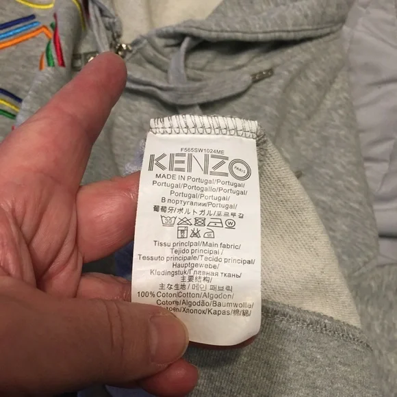 Kenzo Hoodie with zippered front - size XL - Picture 4 of 5